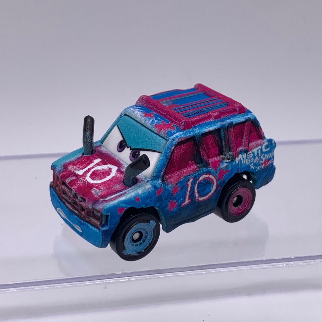 Disney Pixar Cars Movie Metal Mini Racers - Loose Blindspot Thunder Hollow Demo Derby Car