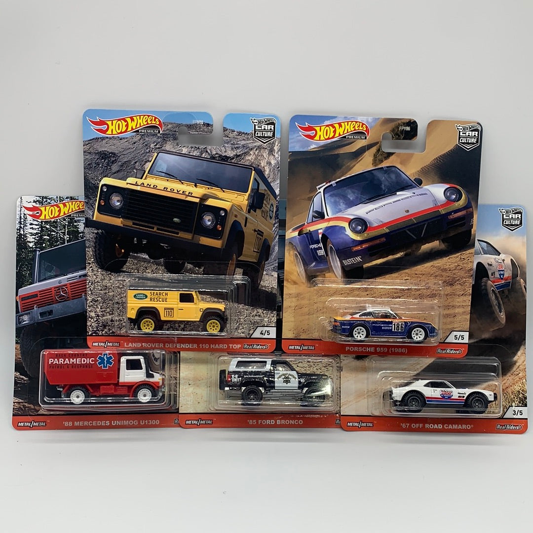 Hot Wheels Car Culture - Wild Terrain Premium Set of 5