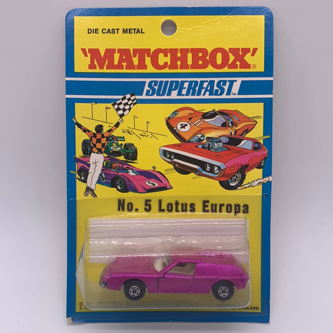 Vintage Matchbox Superfast - 1971 Lesney - No. 5 Lotus Europa