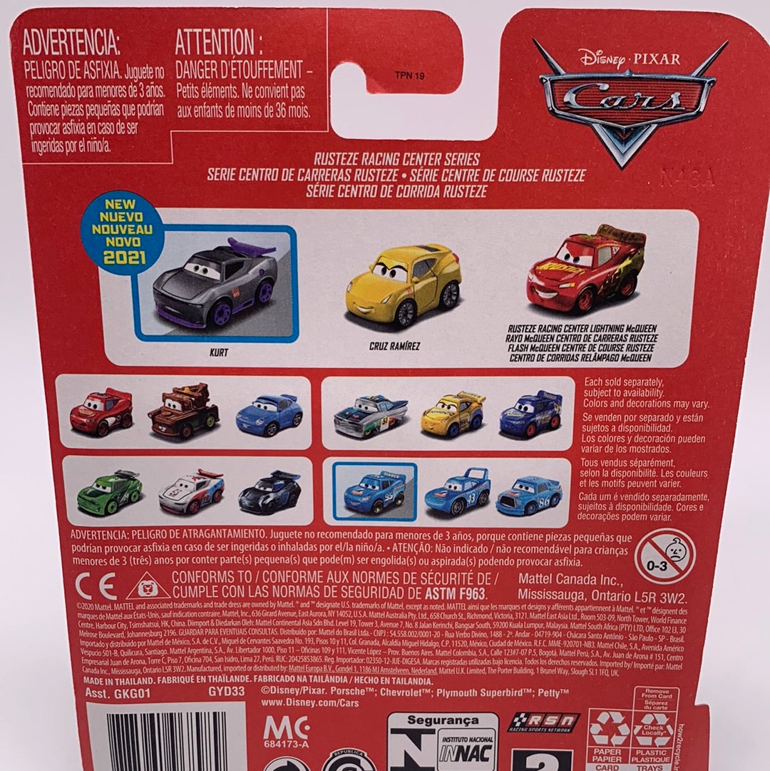 Disney Pixar Cars Movie - Metal Mini Racers 3 Pack - Rusteze Racing Center Series