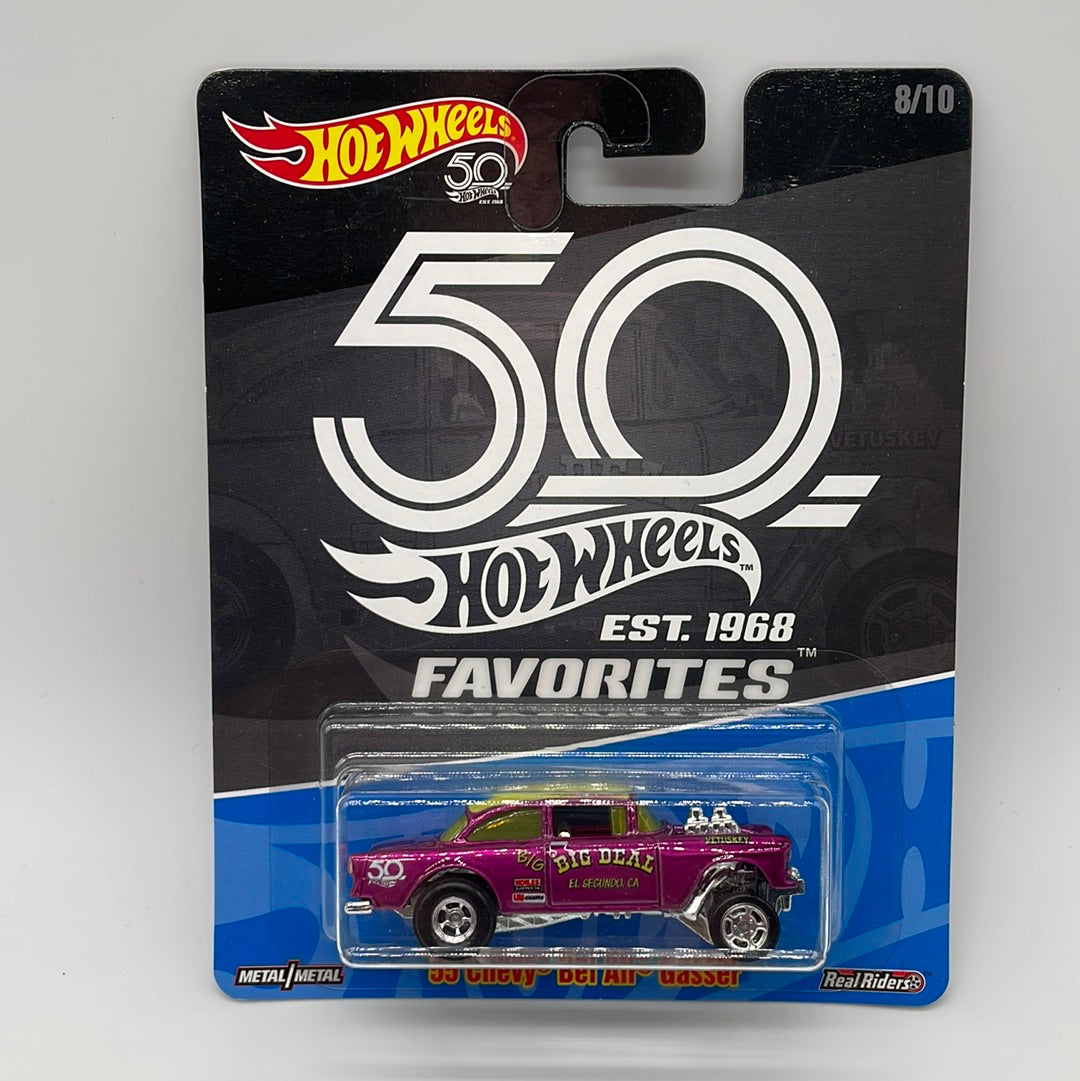 Hot Wheels Premium - 50th Favorites - #8/10 - ‘55 Chevy Bel Air Gasser