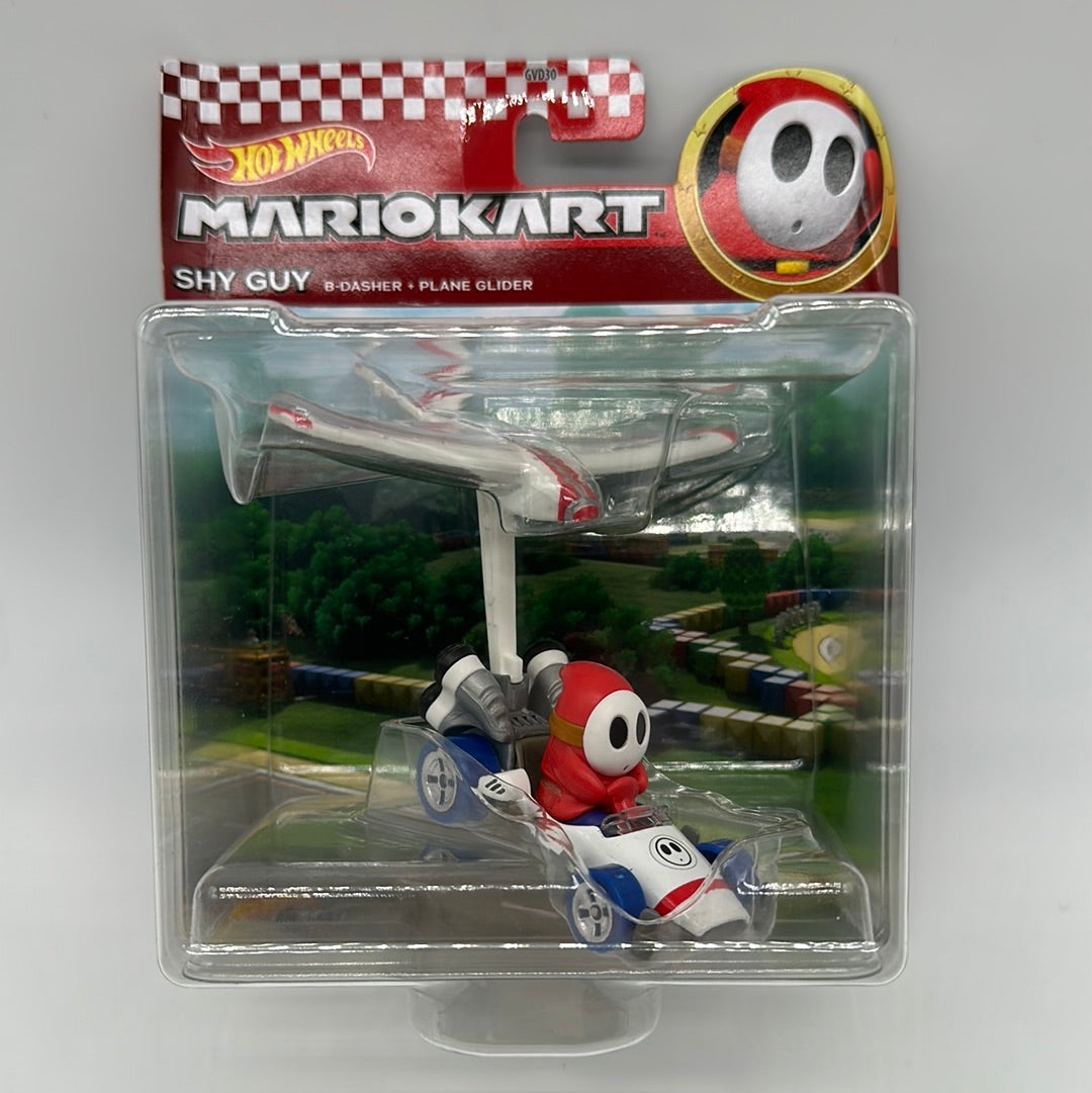 Hot Wheels Mario Kart - Character Glider - Shy Guy on B-Dasher and Plane Glider