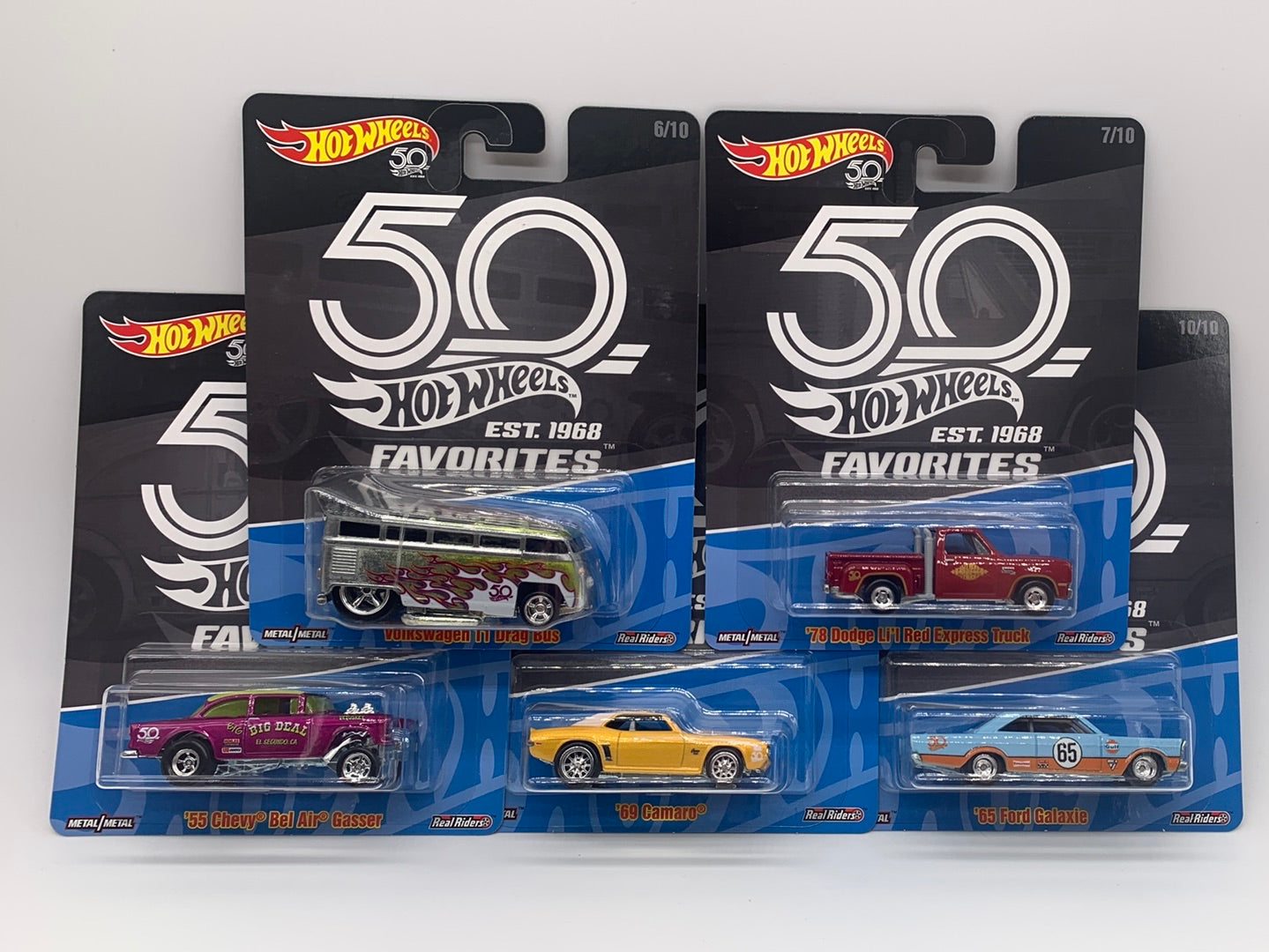 Hot Wheels Premium - 50th Favorites Series 2 Set of 5