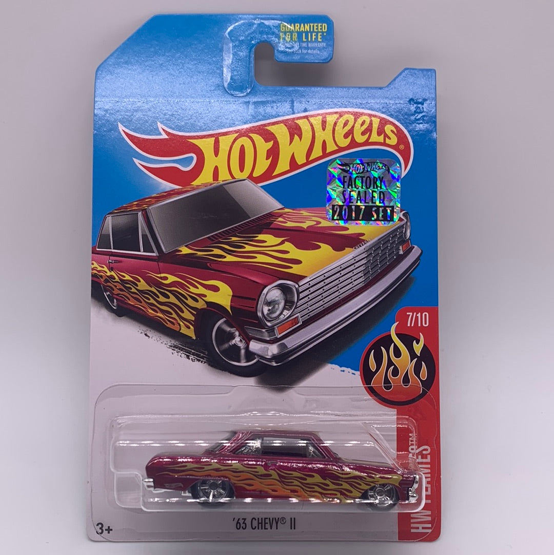 Hot Wheels Super Treasure Hunt - 2017 A Case Factory Stickered - ‘63 Chevy II
