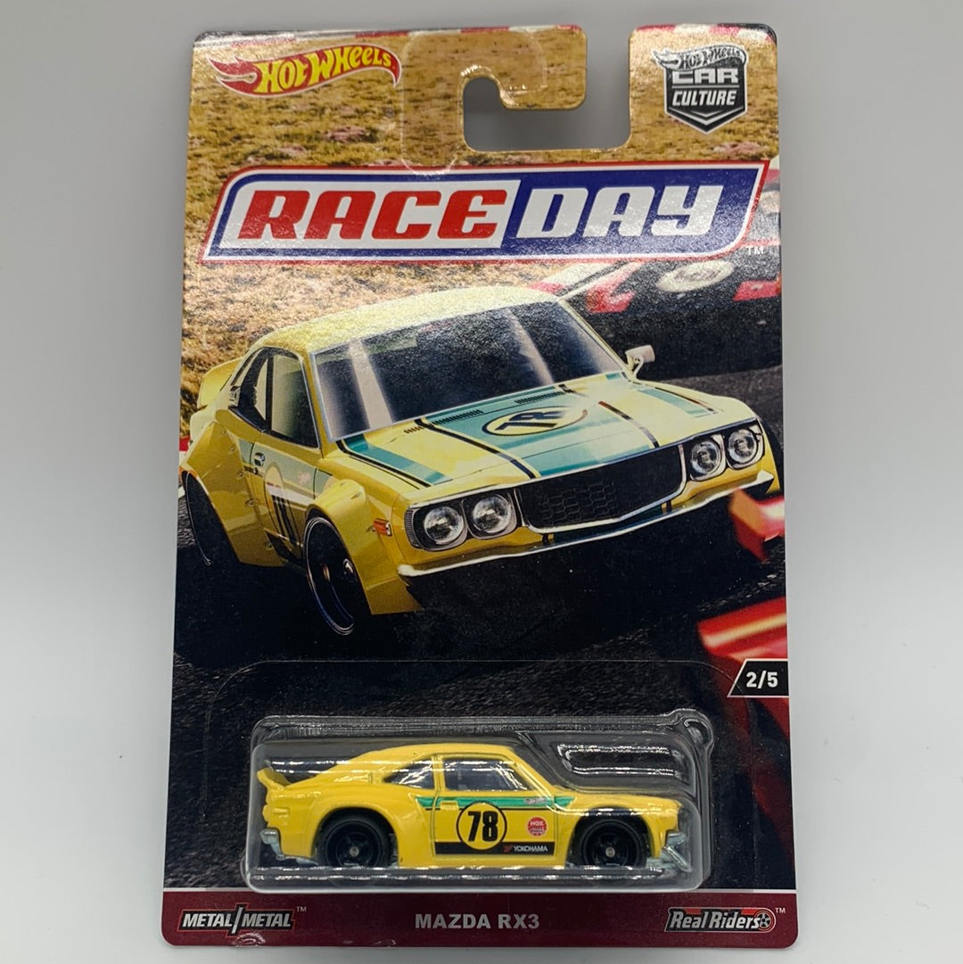 Hot Wheels Car Culture Premium - Race Day Series Single - #2/5 - Mazda RX3