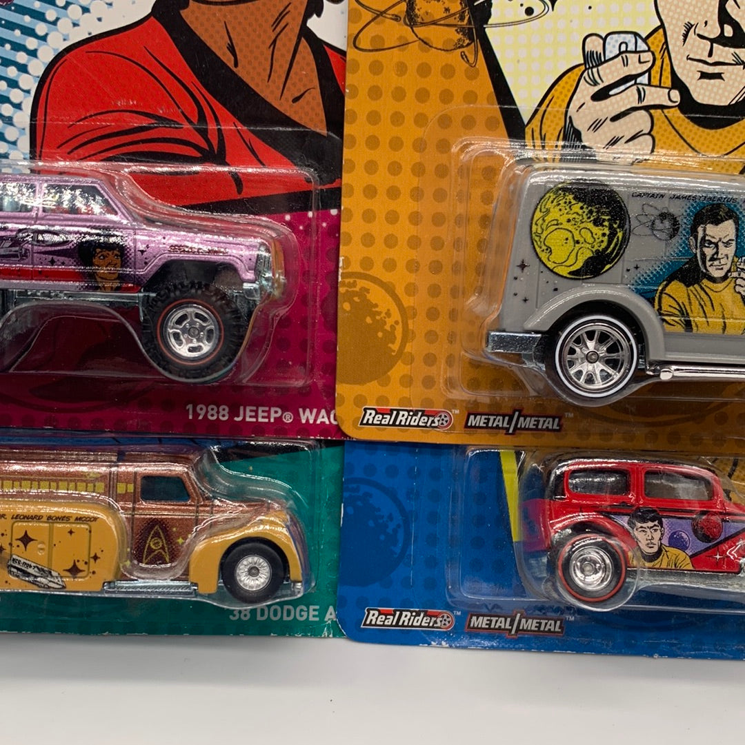 Hot Wheels Premium - Pop Culture Star Trek Retro Art Series - Set of 6