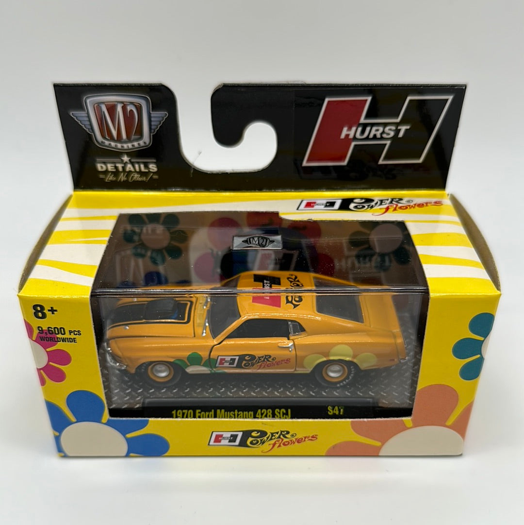M2 Machines Acrylic Boxed Car - Hurst Power Flowers Series S47 - 1970 Ford Mustang 428 SCJ