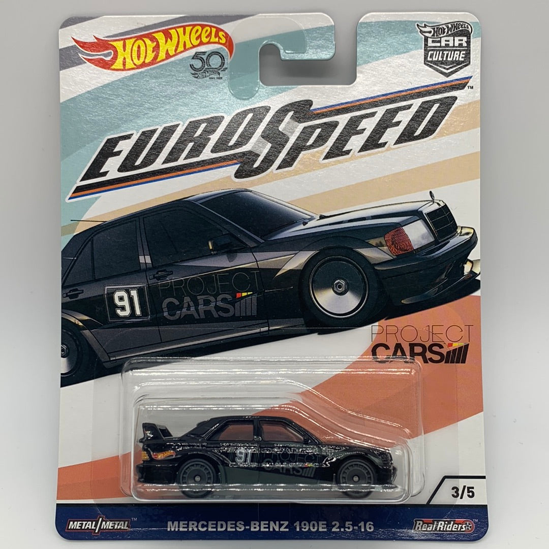 Hot Wheels Car Culture Premium - Euro Speed Series Single - #3/5 - Mercedes-Benz 190E 2.5-16