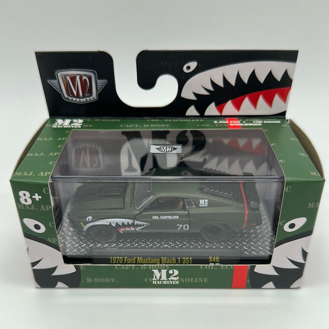 M2 Machines Acrylic Boxed Car - Flying Tiger Series S46 - 1970 Ford Mustang Mach 1 351