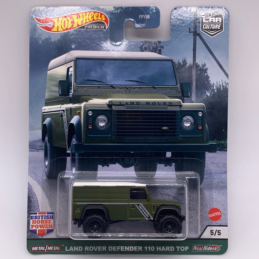 Hot Wheels Car Culture Premium - British Horsepower Series Single - #5/5 - Land Rover Defender 110 Hard Top