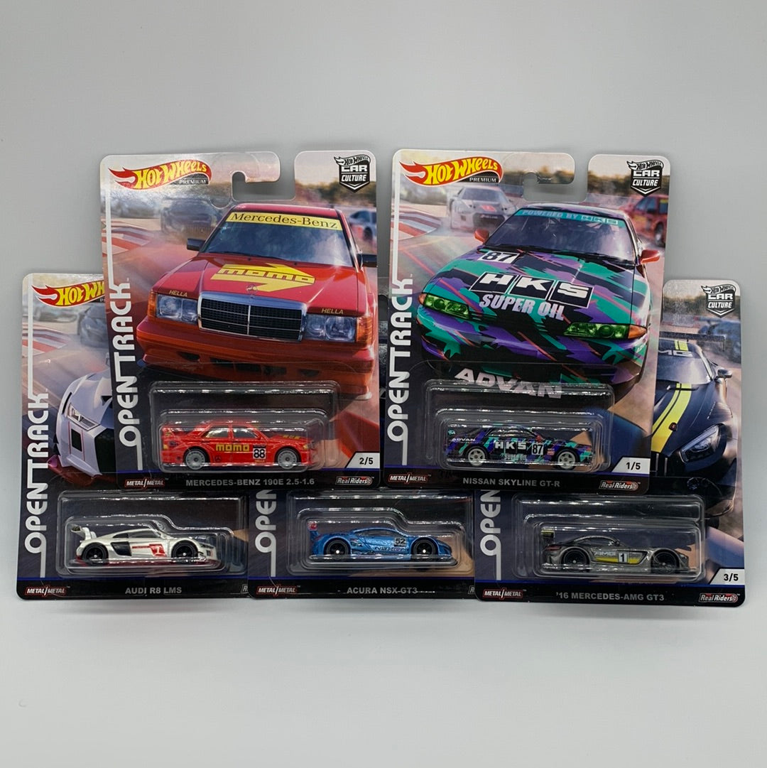 Hot Wheels Car Culture Open Track Premium Set of 5 Forbidden Fly