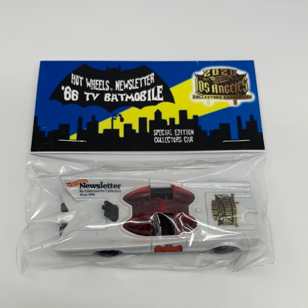 Hot Wheels 2020 34th Annual Los Angeles Collector’s Convention - White TV Series Batmobile Baggie Newsletter Car