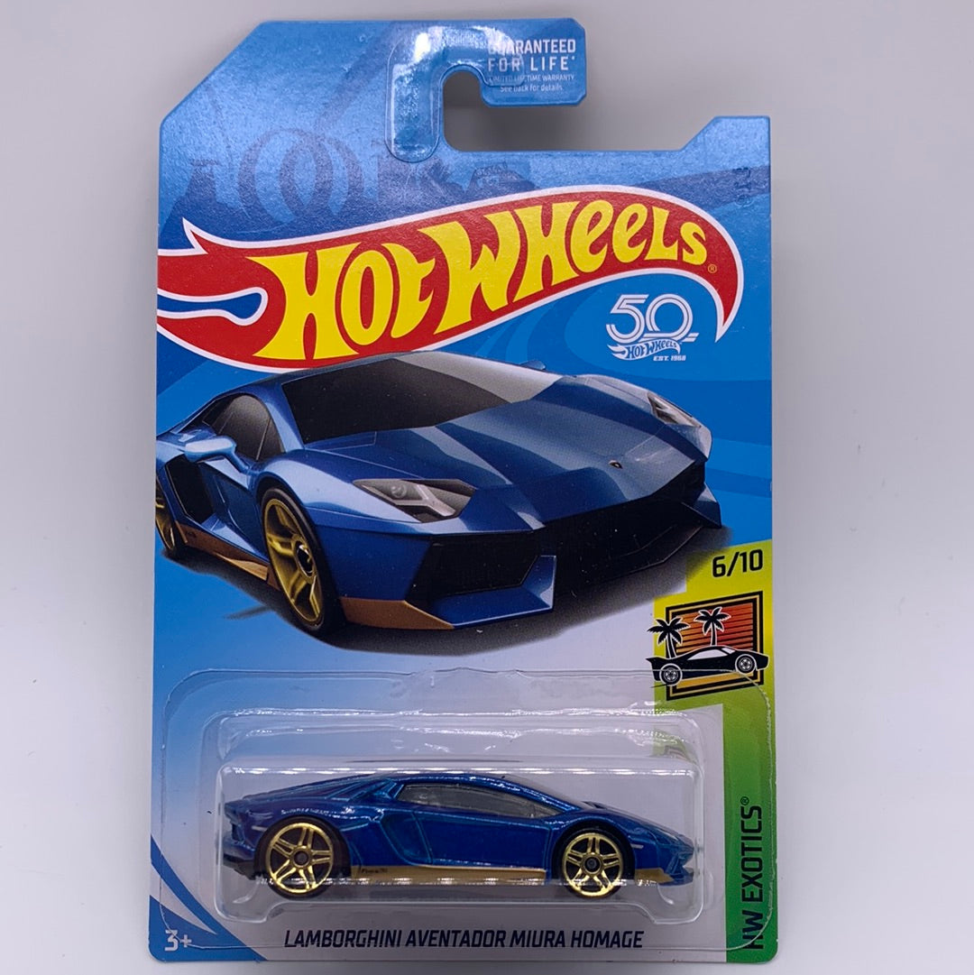 Hot Wheels 2018 KMart Exclusive - Lamborghini Aventador Miura Homage