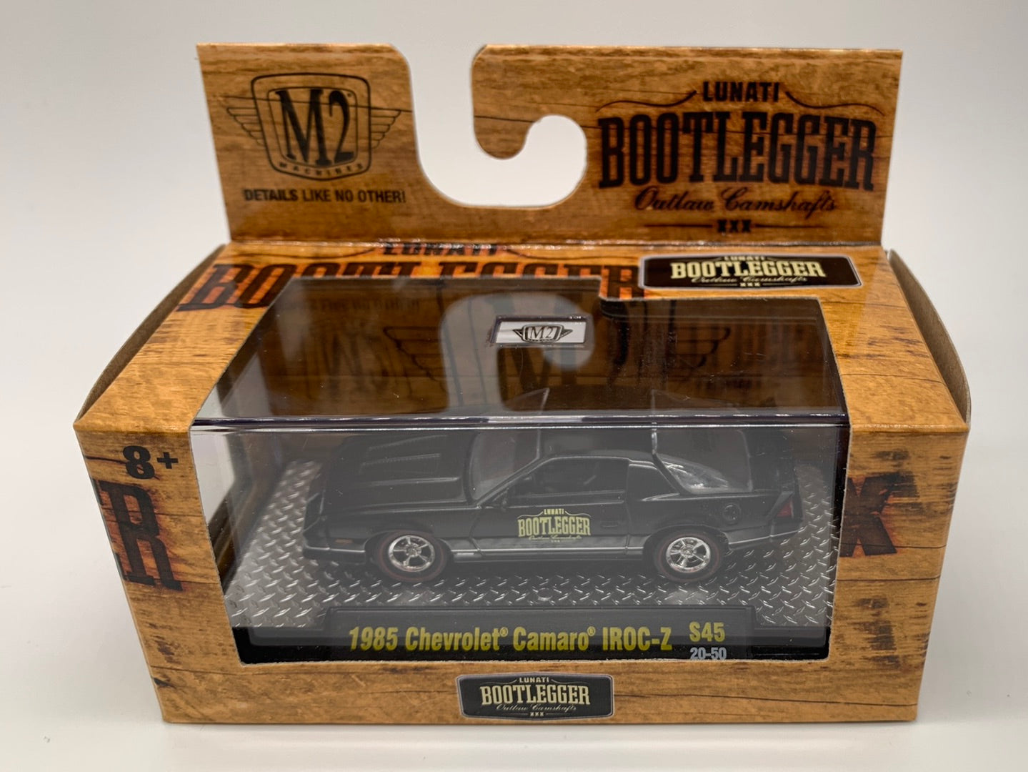 M2 Machines Acrylic Boxed Car - Bootlegger Series S45 - 1985 Chevrolet Camaro IROC-Z