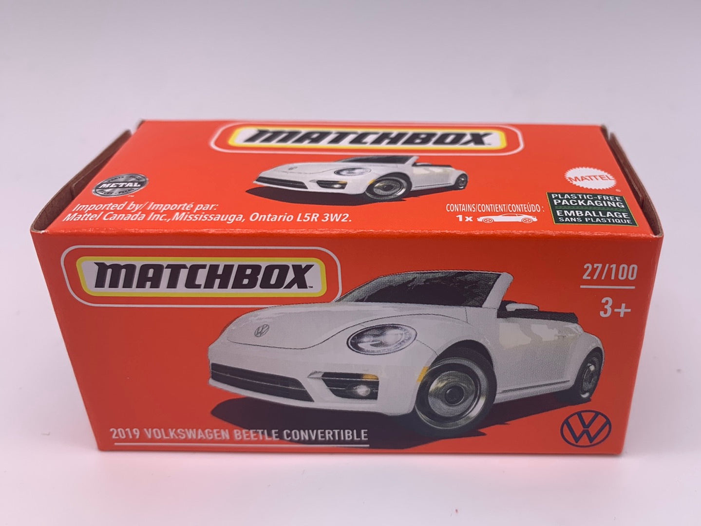 Matchbox Power Grabs - #27/100 - 2019 Volkswagen Beetle Convertible