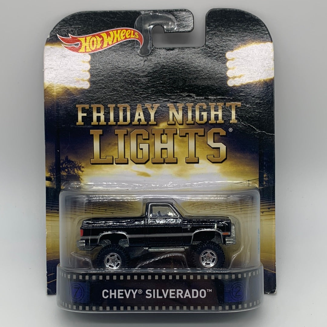 Hot Wheels Retro Entertainment Premium - Friday Night Lights Chevy Silverado (Movie Reel Packaging) *Bad Card*
