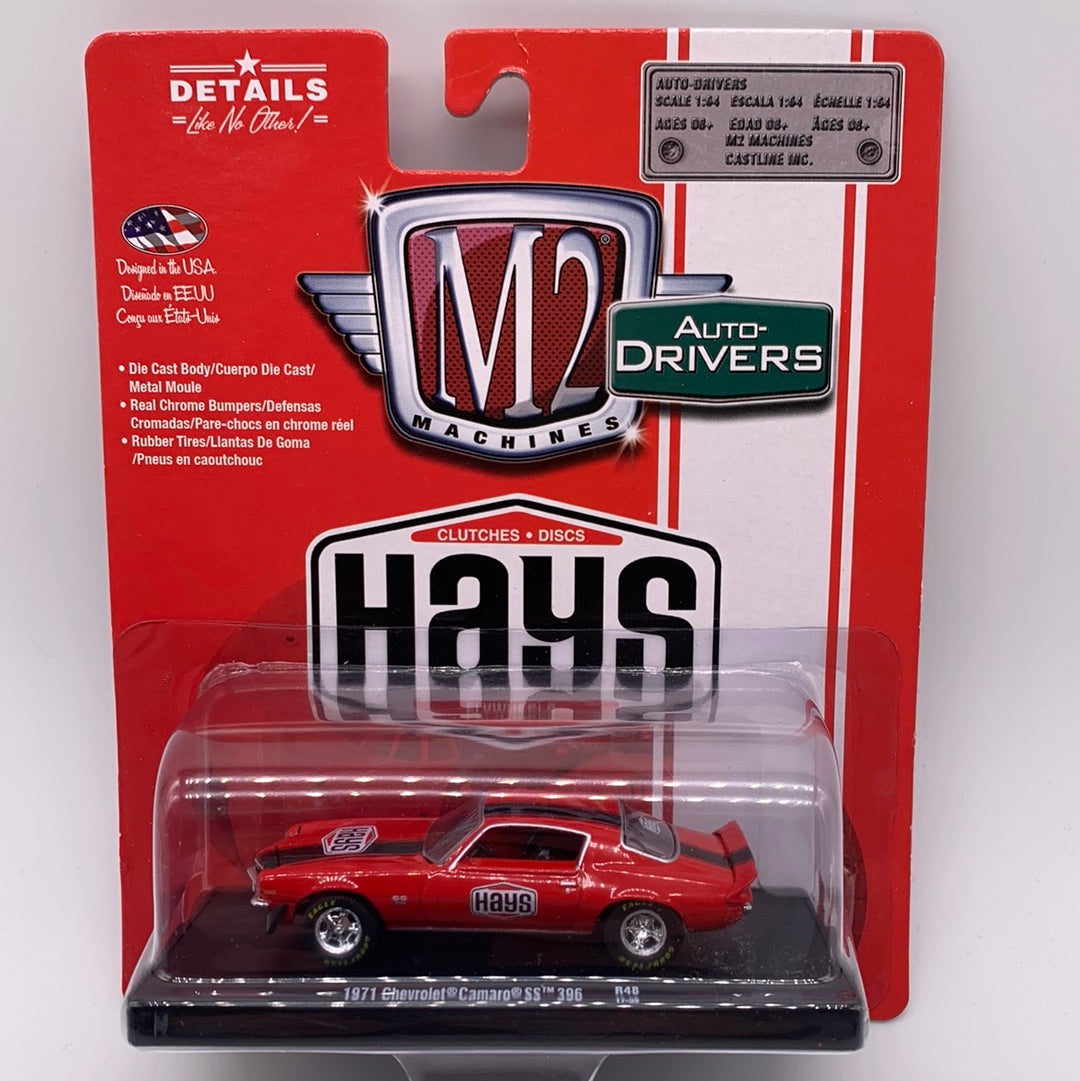 M2 Machines Auto Drivers - R48 - Hays 1971 Chevrolet Camaro SS 396