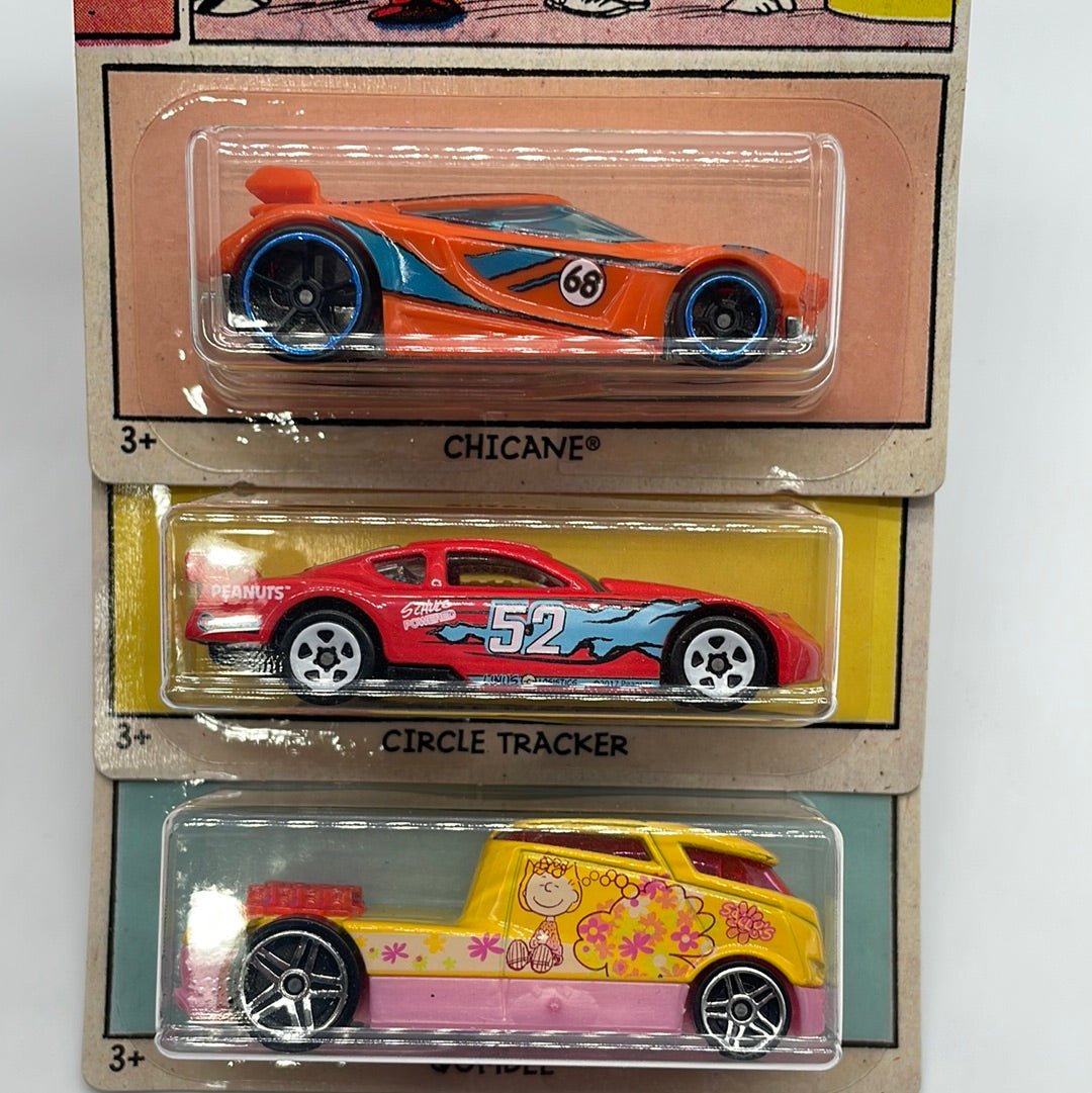 Hot Wheels - 2017 Peanuts Series - Walmart Exclusive Complete Set of 6