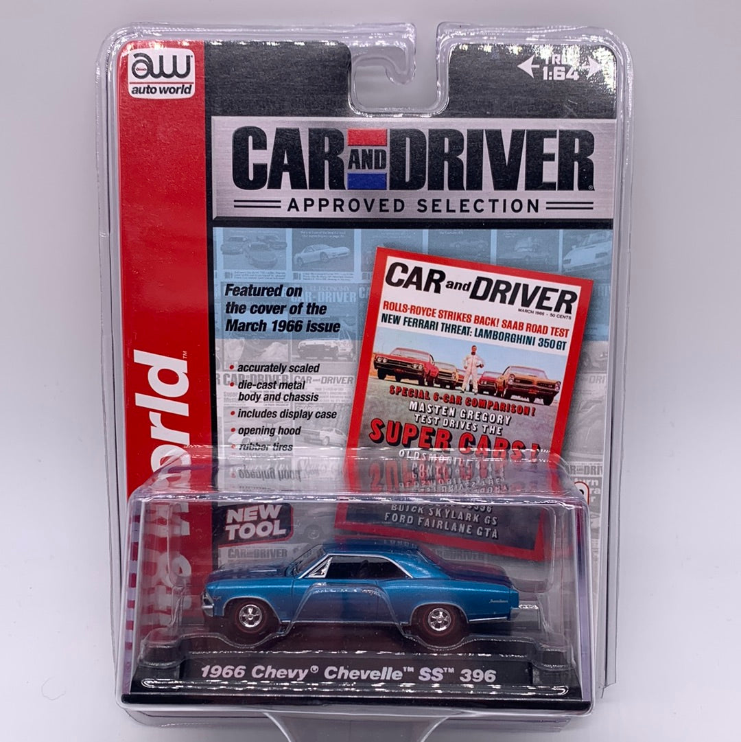 Auto World Car & Driver Series - 1966 Chevy Chevelle SS 396 *Blister Damage*
