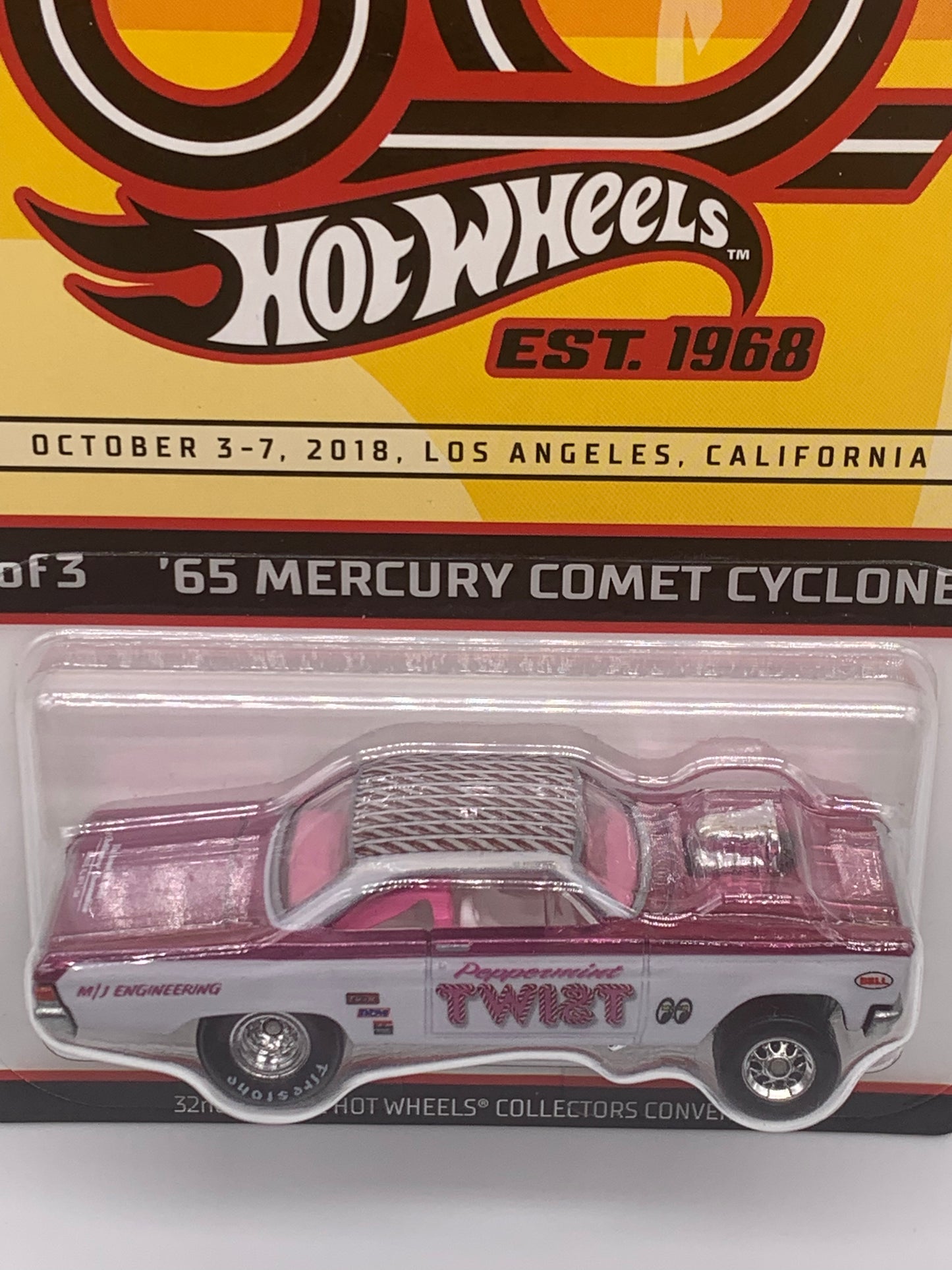 Hot Wheels 32nd Annual Collector’s Convention - 2018 Los Angeles, California - Peppermint Twist ‘65 Mercury Comet Cyclone