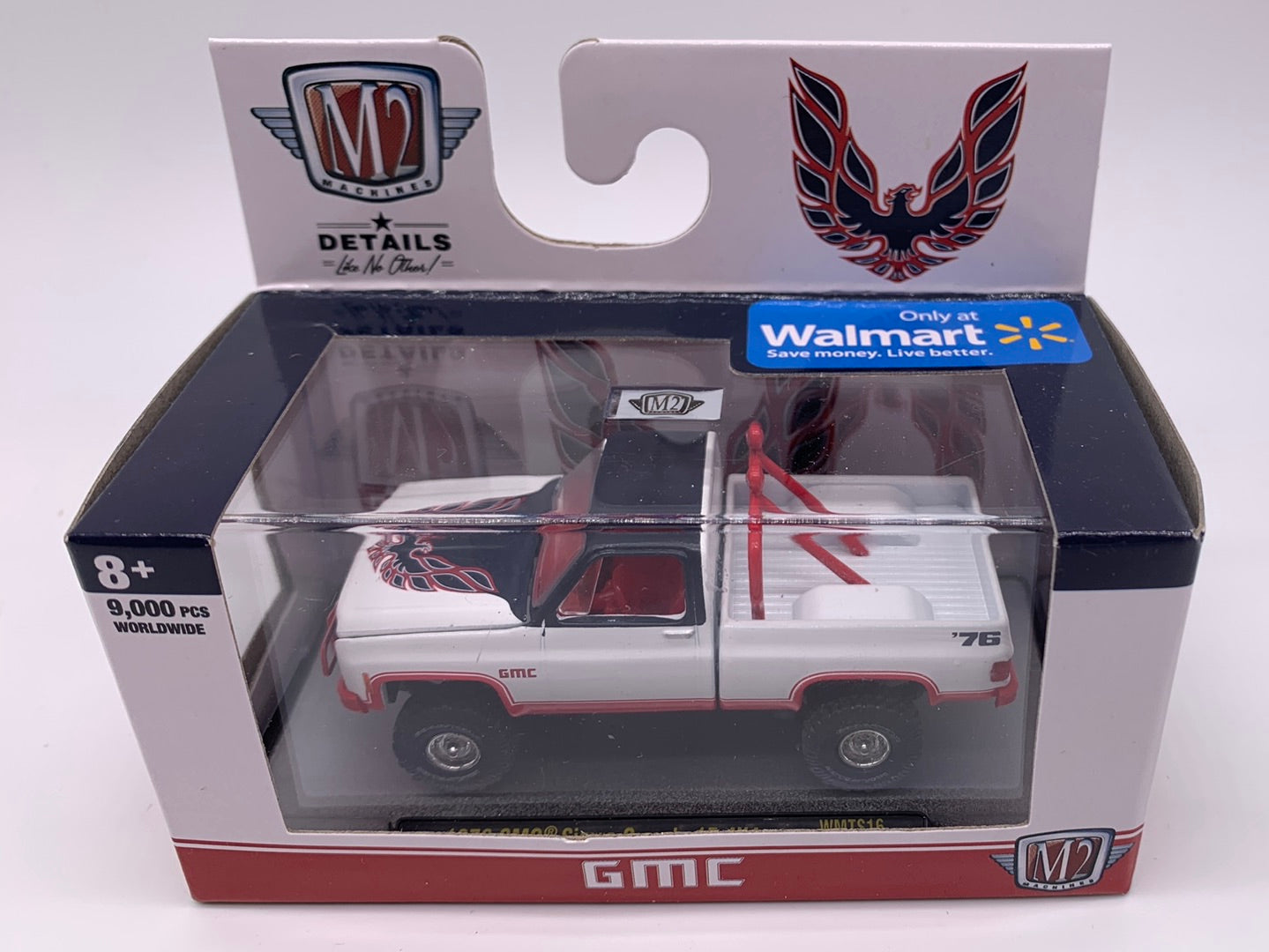 M2 Machines Acrylic Boxed Car - Walmart Exclusive GMC Series WMTS16 - 1976 GMC Sierra Grande 15 4x4
