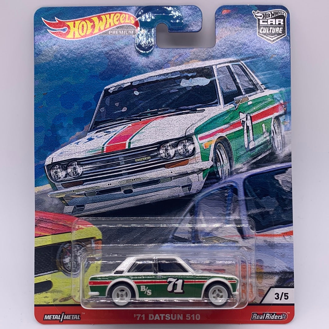 Hot Wheels Car Culture Premium - Door Slammers Series Single - #4/5 - ‘71 Datsun 510
