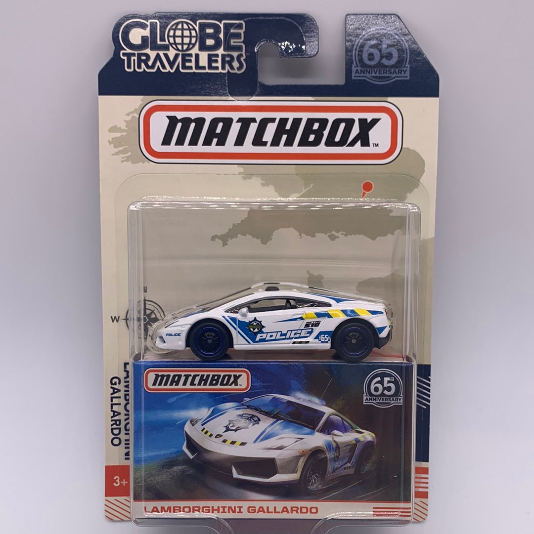 Matchbox 2018 - 65th Anniversary - Globe Travelers Lamborghini Gallardo Police