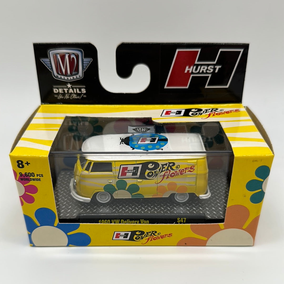 M2 Machines Acrylic Boxed Car - Hurst Power Flowers Series S47 - 1960 VW Delivery Van