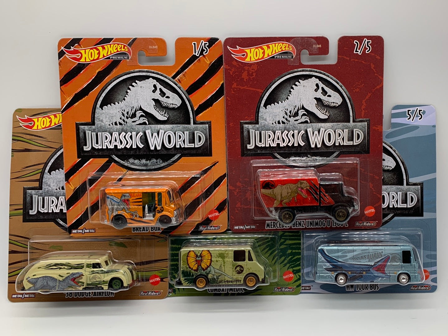 Hot Wheels Premium Jurassic World Full Set newest