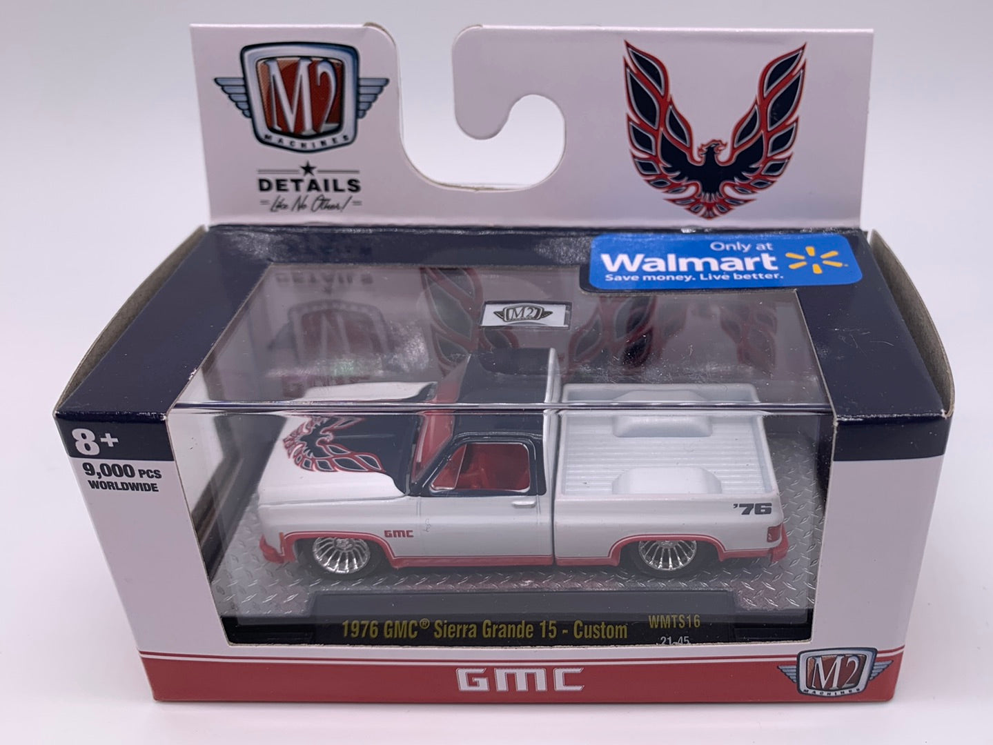 M2 Machines Acrylic Boxed Car - Walmart Exclusive GMC Series WMTS16 - 1976 GMC Sierra Grande 15 - Custom
