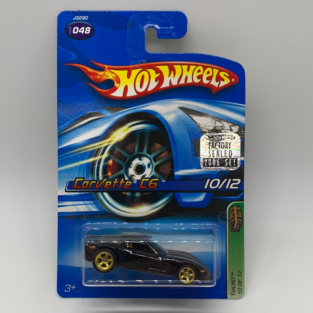 Hot Wheels Regular Treasure Hunt - 2006 Factory Stickered (#10/12) - Corvette C6