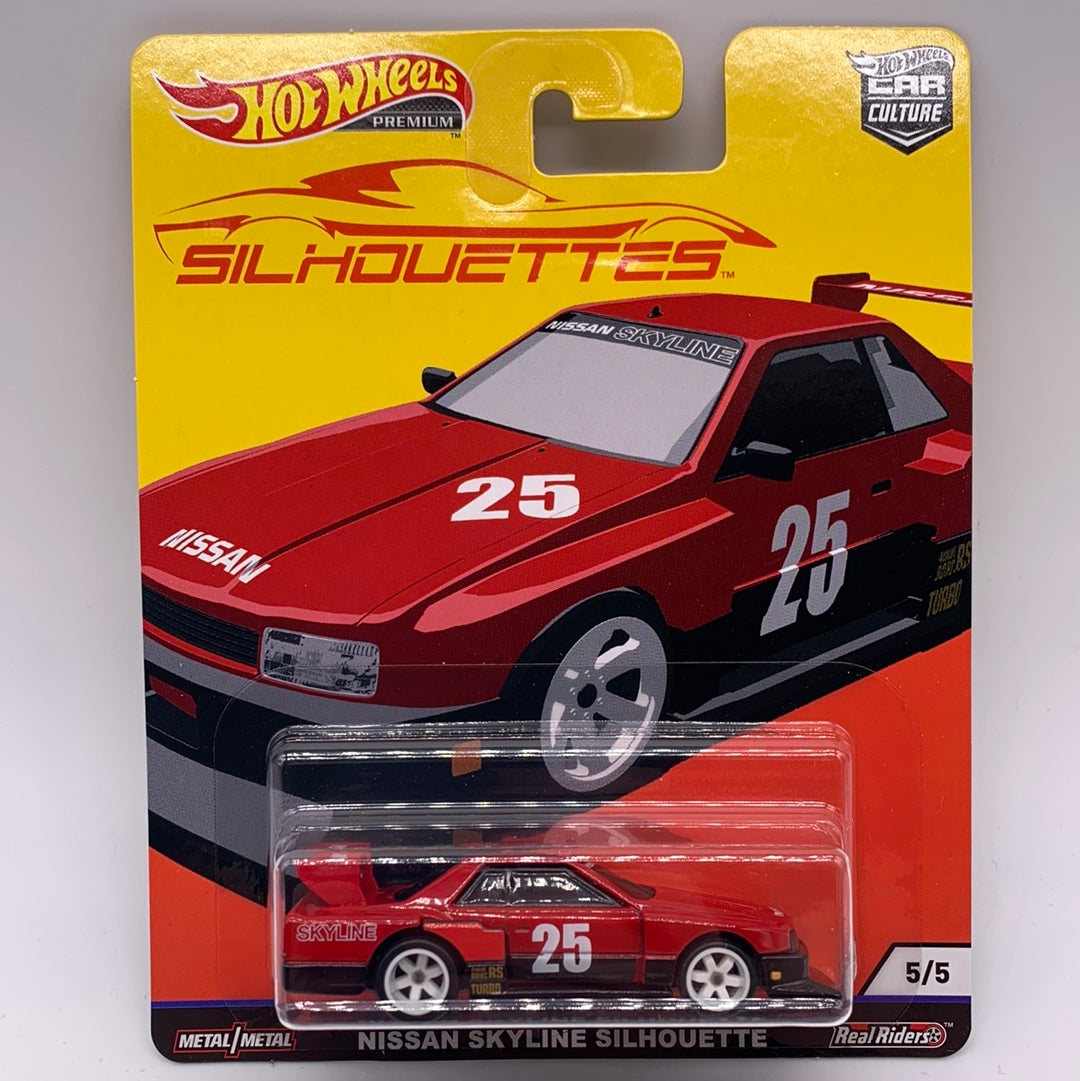 Hot Wheels Car Culture Premium - Silhouettes Series Single - #5/5 - Red Nissan Skyline Silhouette