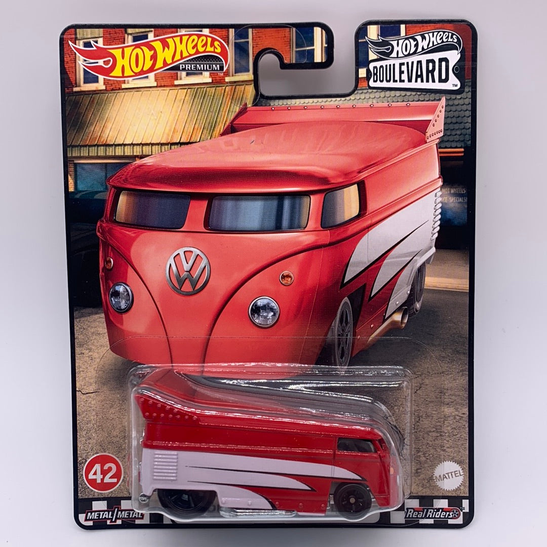 Hot Wheels Boulevard Mix J Single - #42 Red Volkswagen Drag Bus