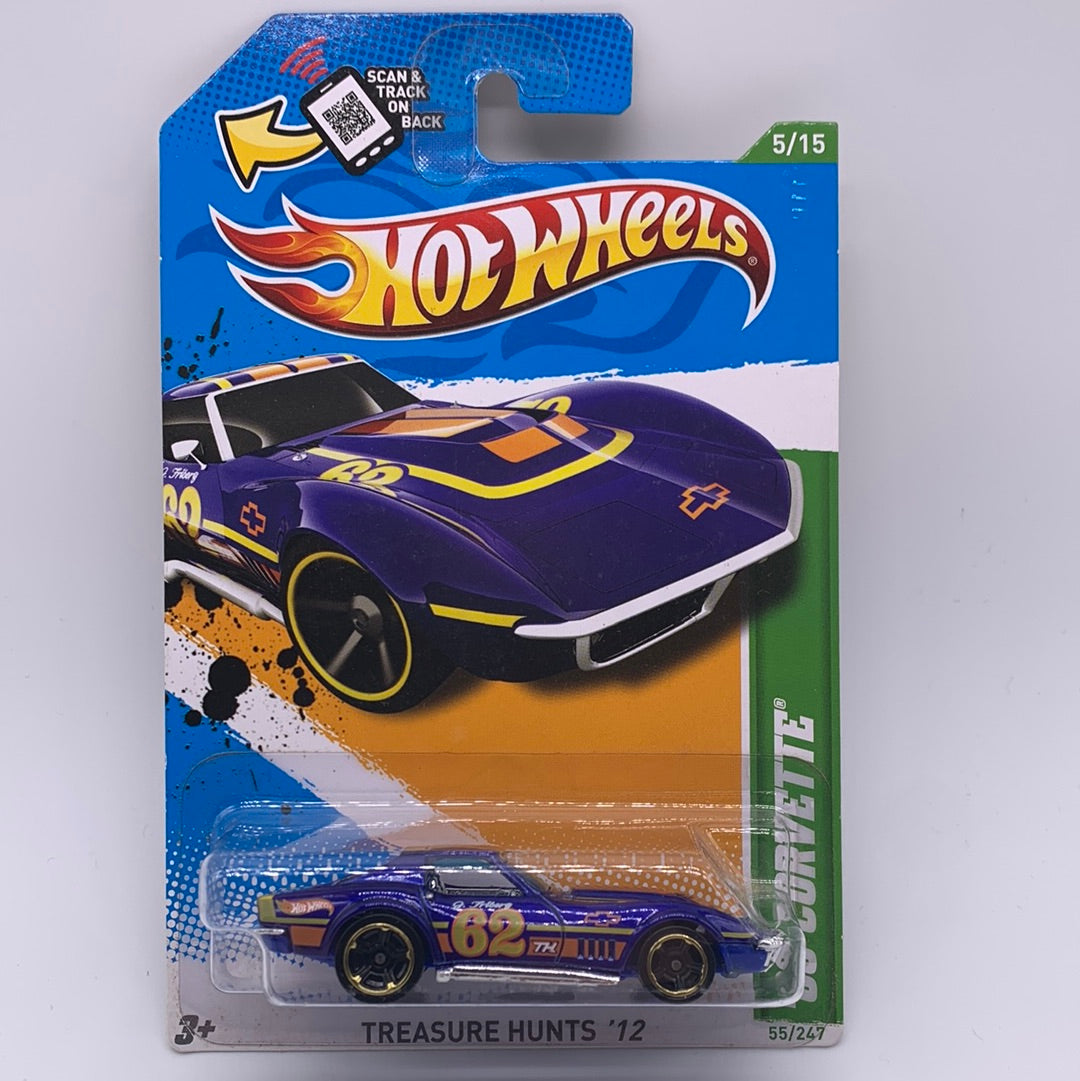 Hot Wheels Regular Treasure Hunt - 2012 (#5/15) - ‘69 Corvette