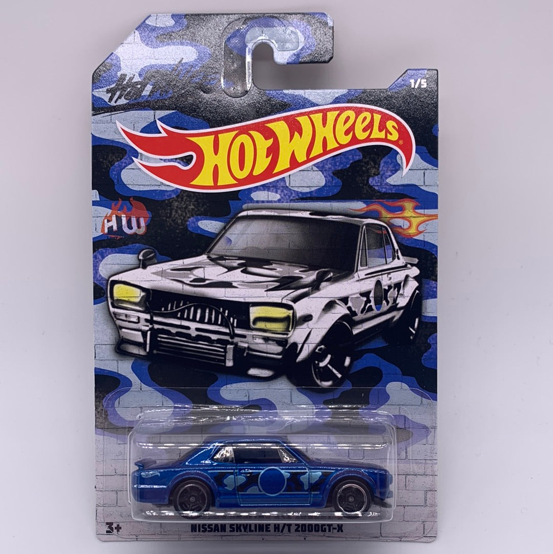 Hot Wheels Walmart Exclusive - 2019 Urban Camouflage Series #1/5 - Nissan Skyline H/T 2000GT-X