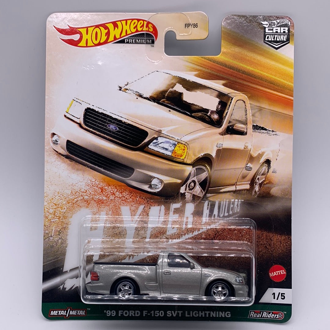 Hot Wheels Car Culture Premium - Hyper Haulers Series #1/5 Single - ‘99 Ford F-150 SVT Lightning