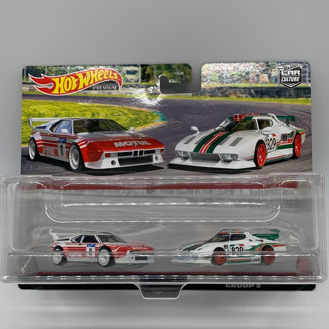 Hot Wheels Car Culture - Target Exclusive Premium 2 Pack - BMW M1 Procar & Lancia Stratos Group 5