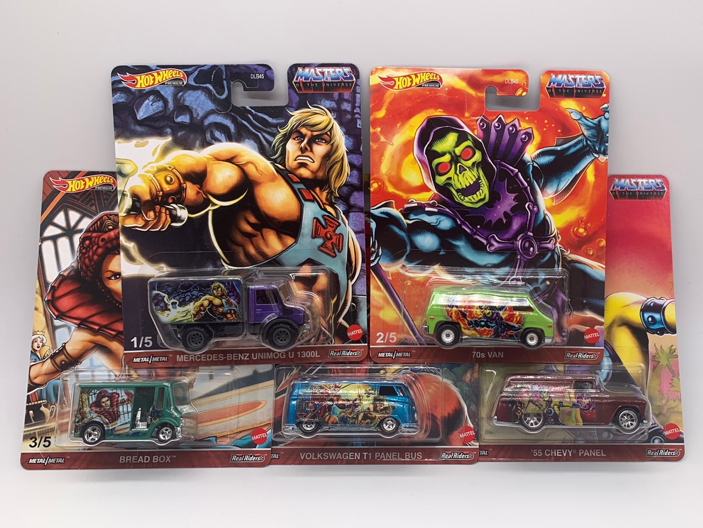 Hot Wheels Premium - Pop Culture 2021 Masters of the Universe Series Set of 5