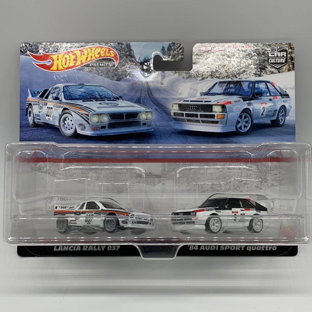 Hot Wheels Car Culture - Target Exclusive Premium 2 Pack - Lancia Rally 037 & ‘84 Audi Sport Quattro