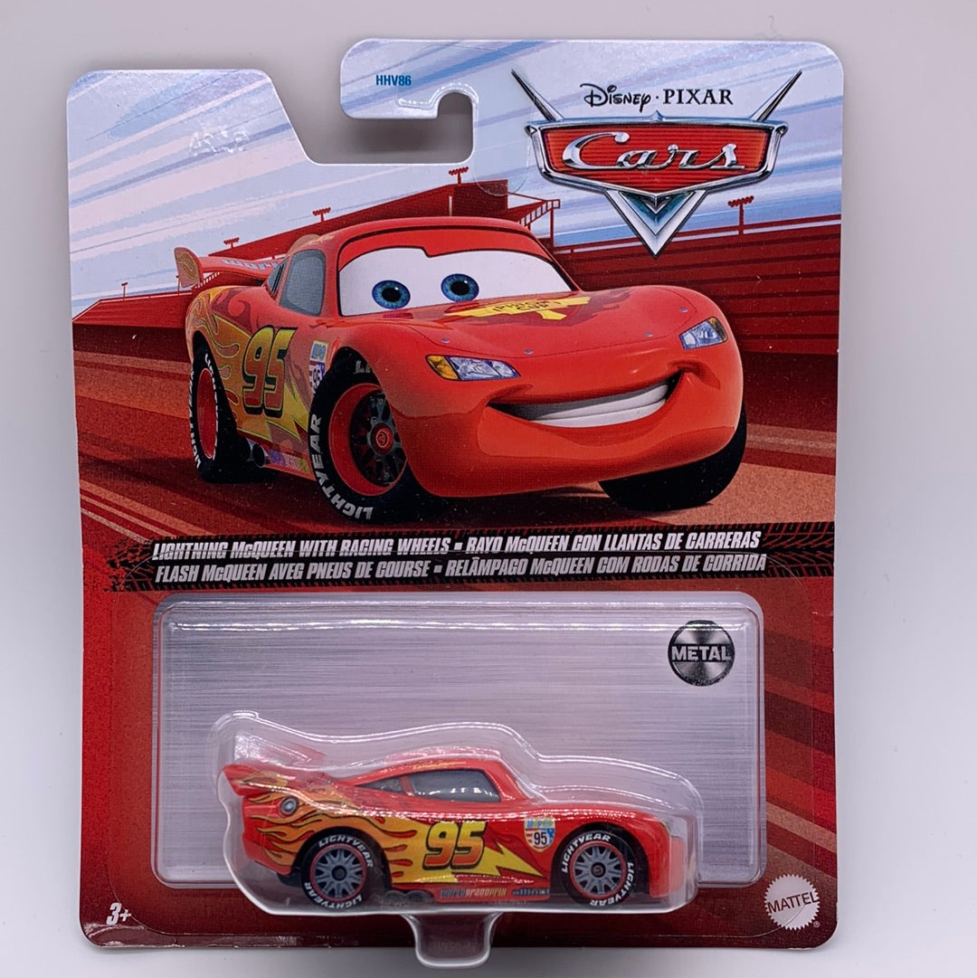 Disney Pixar Cars Movie - Lightning McQueen with Racing Wheels