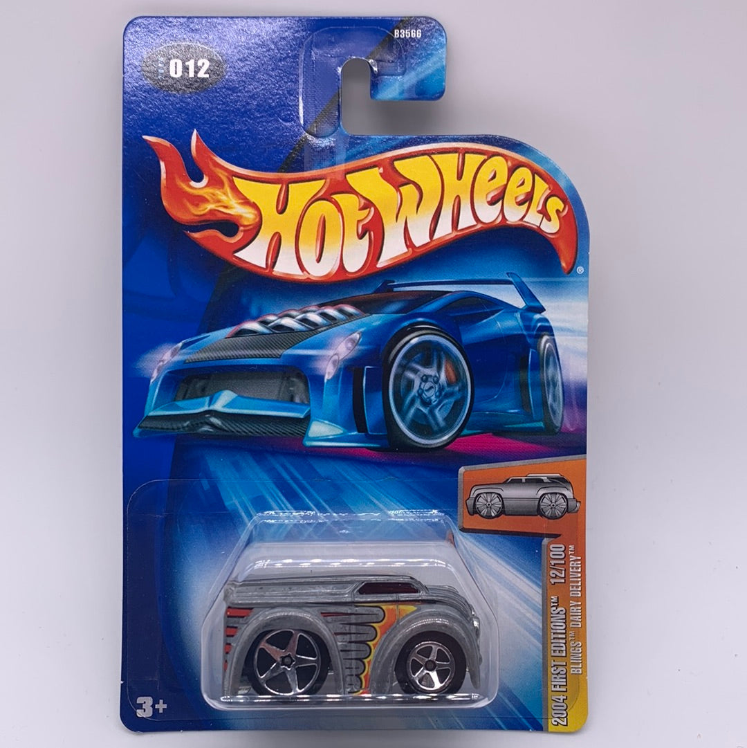 Hot Wheels 2004 First Edition Zamac Toys R Us Exclusive - Blings Dairy Delivery