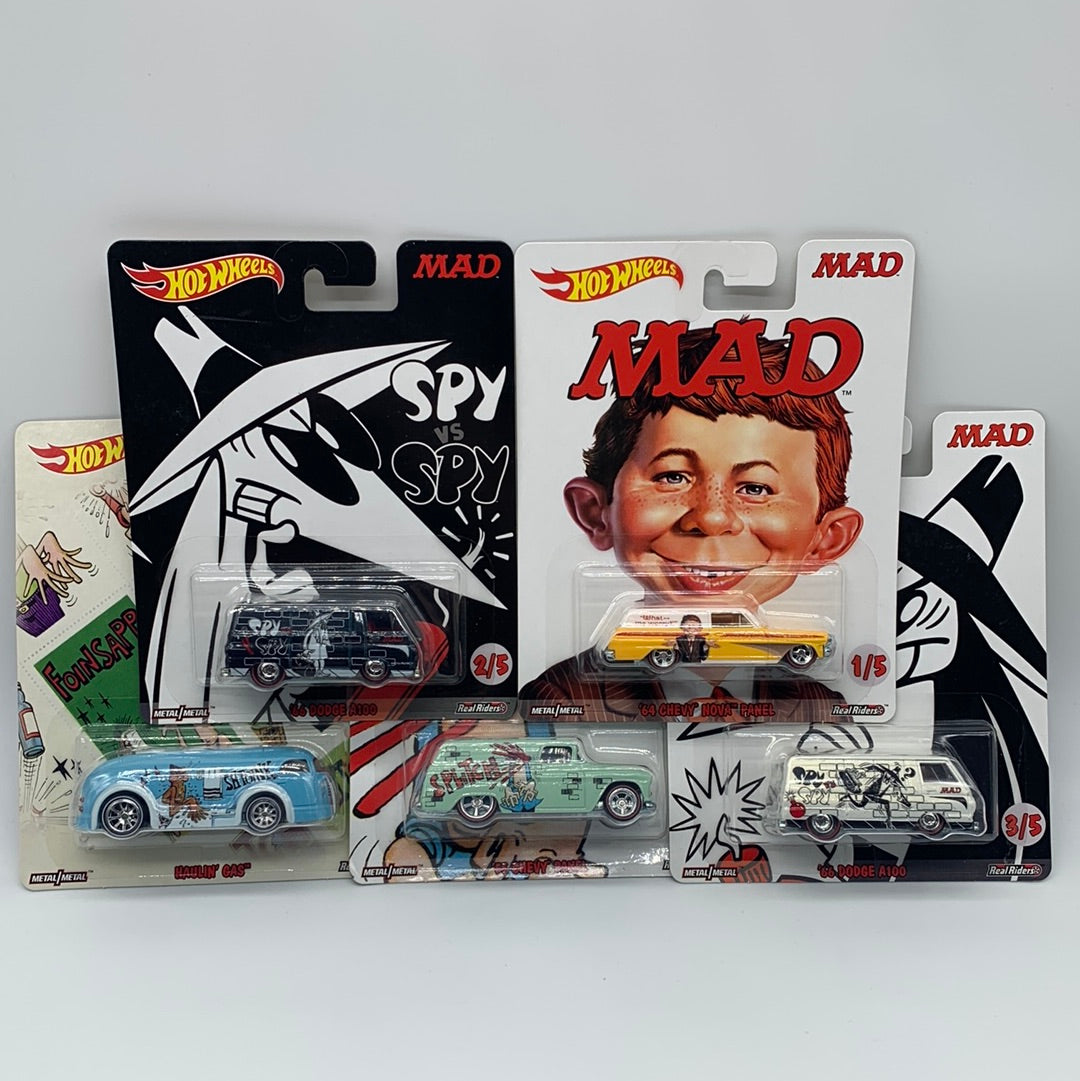 Hot Wheels Premium - Pop Culture Mad TV Series - Set of 5