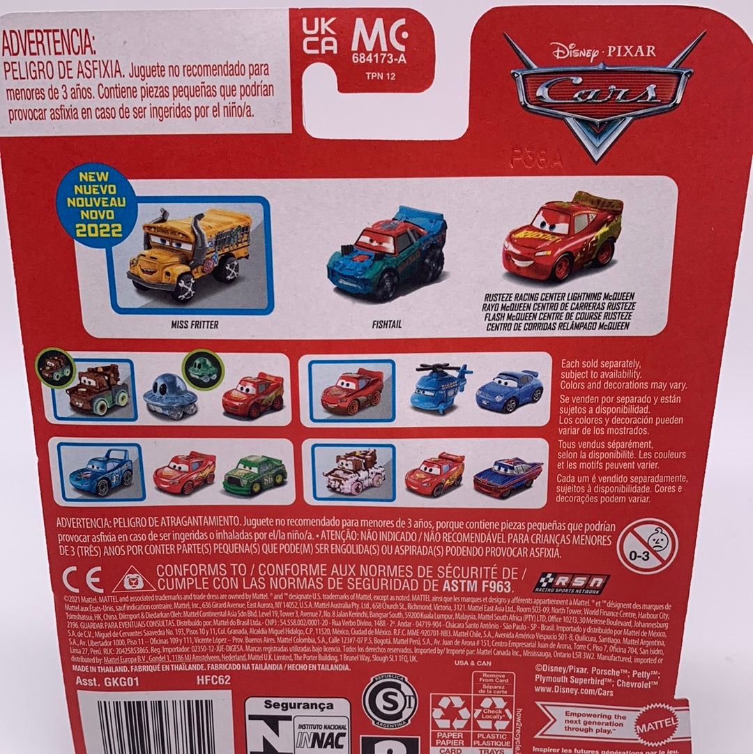 Disney Pixar Cars Movie - Metal Mini Racers 3 Pack - 2022 Release w/ Miss Fritter