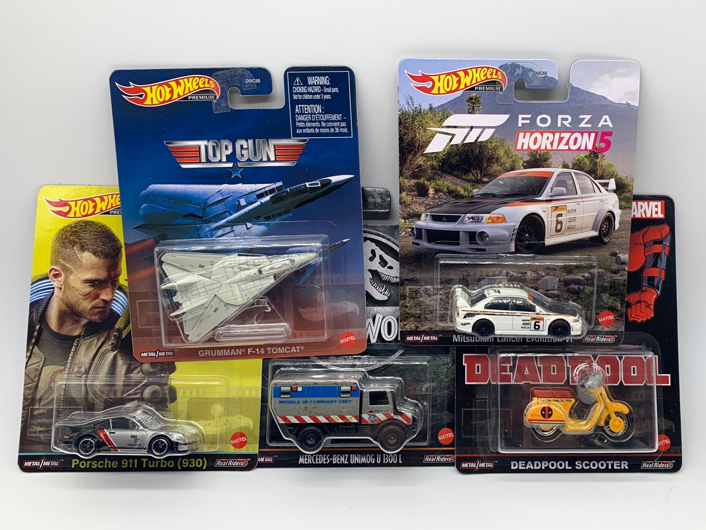 Hot Wheels Premium - Retro Entertainment 2022 Mix K Series - Set of 5