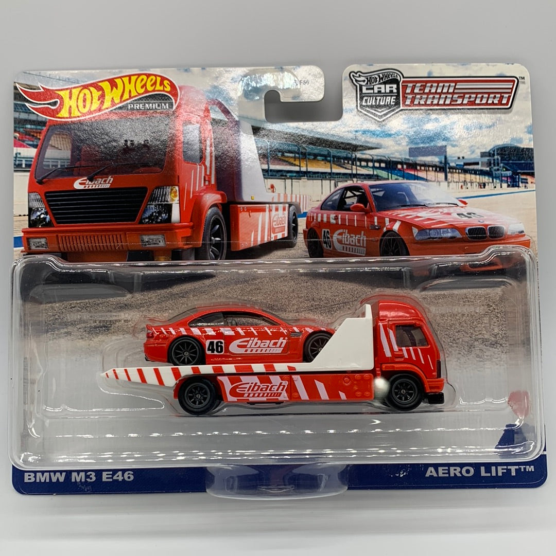 Hot Wheels Car Culture Team Transport - #29 - BMW M3 E46 & Aero Lift