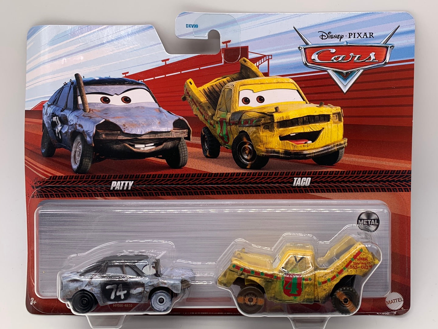 Disney Pixar Cars Movie - Two Pack - Thunder Hollow Demo Derby Patty & Taco