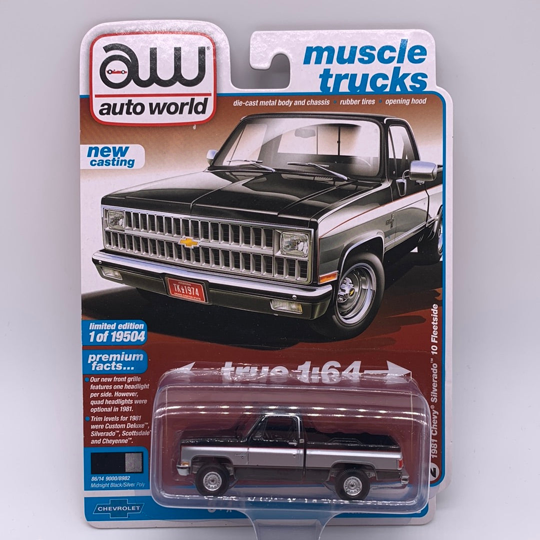 Auto World Muscle Trucks Series - Release 1 - 1981 Chevy Silverado 10 Fleetside - Version B