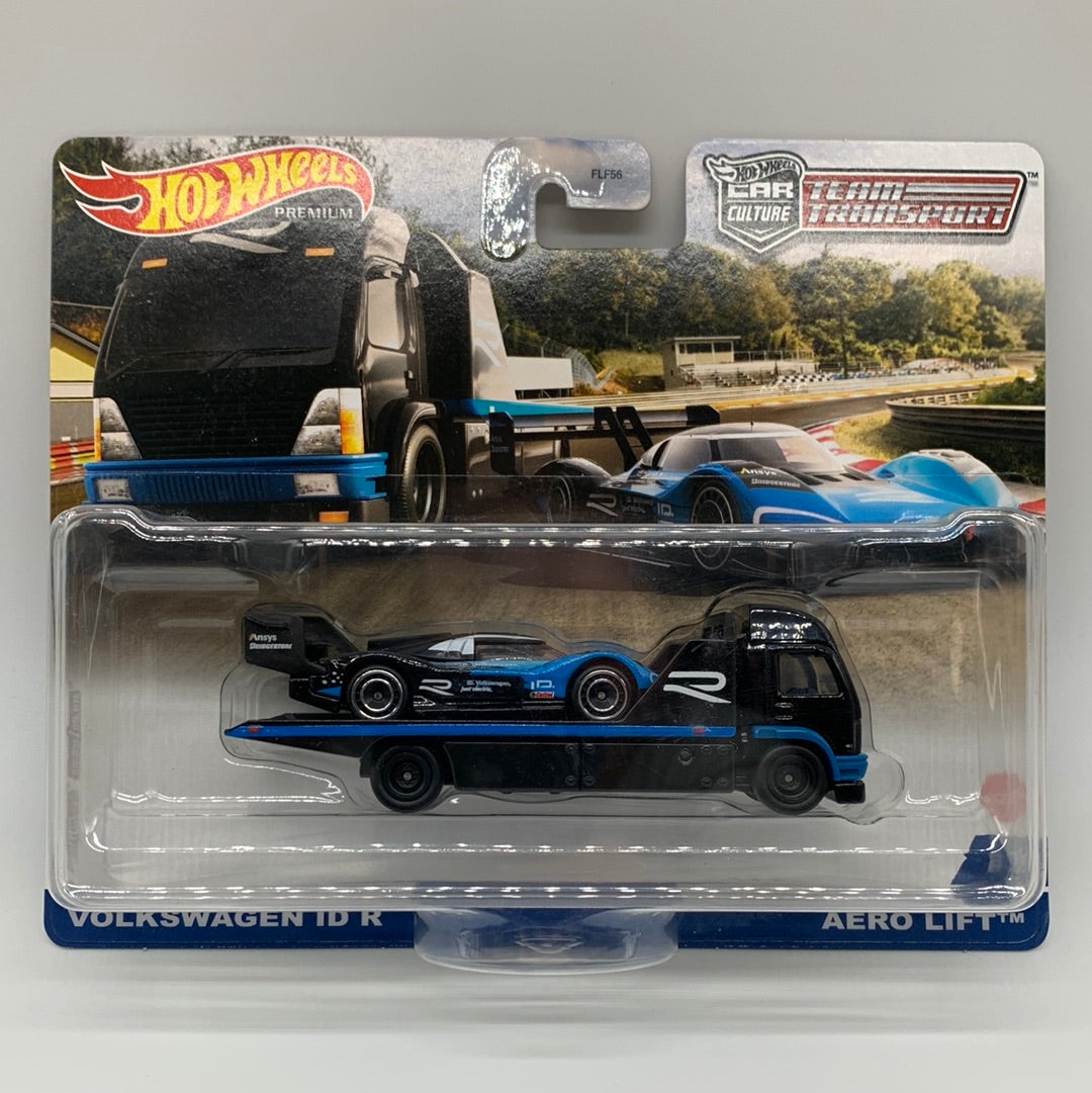 Hot Wheels Car Culture Team Transport - #35 - Volkswagen ID R & Aero Lift