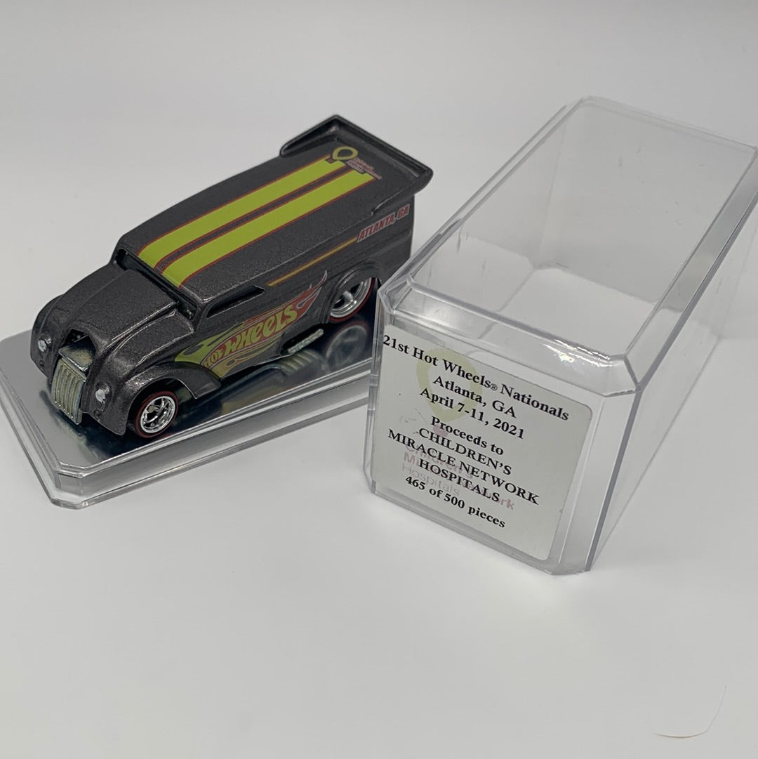 Hot Wheels 21st Annual Hot Wheels Nationals Convention Exclusive - 2021 Atlanta, GA Charity Car - Grey Drag Dairy