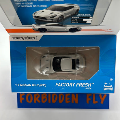 Hot Wheels Boxed Series 1 ID Car - Factory Fresh - ‘17 Nissan GT-R (R35) - White